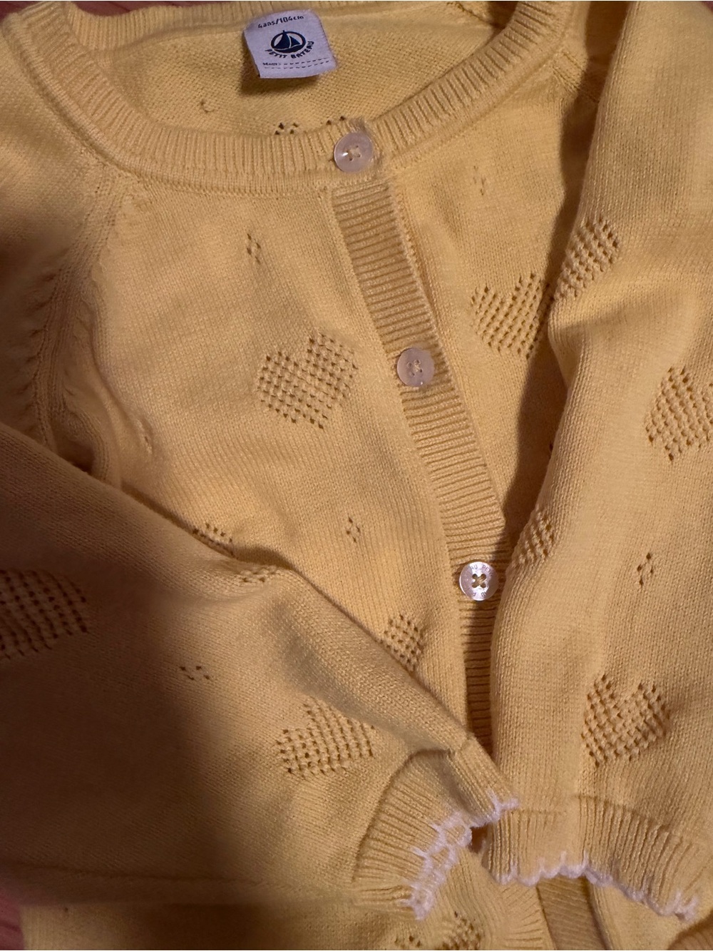 Petit Bateau kids Knit Cardigan Sweater - Picture 3 of 8